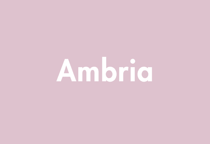 Ambria meaning