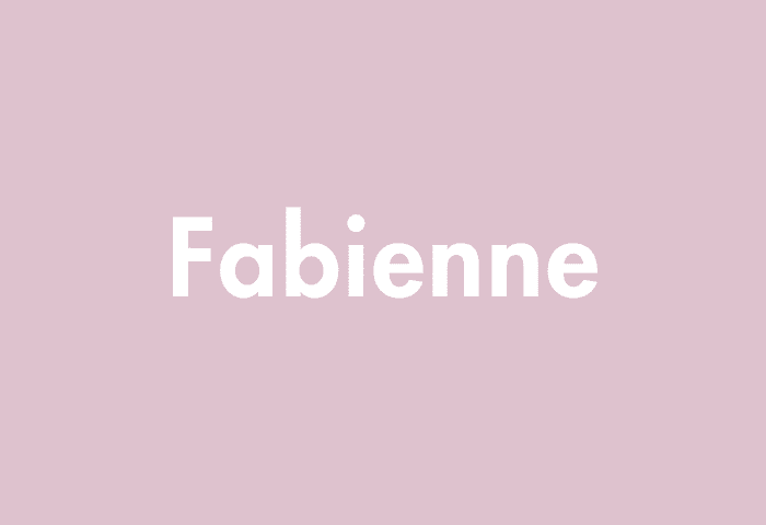 Fabienne meaning