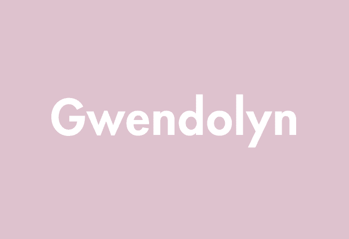 Gwendolyn meaning