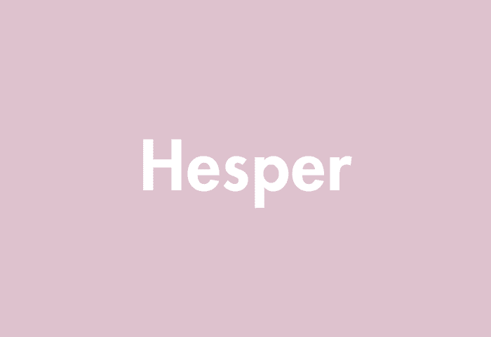 Hesper meaning
