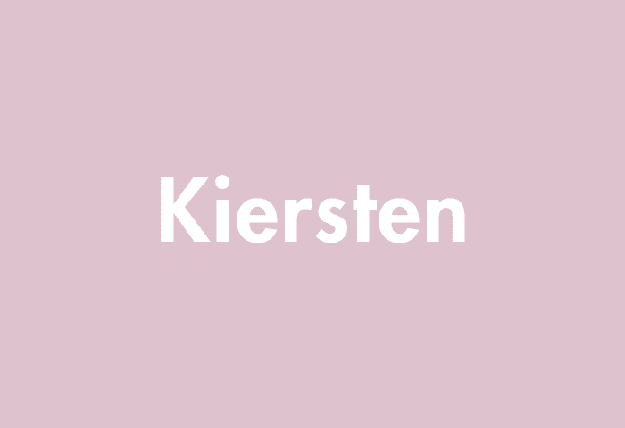 Kiersten meaning