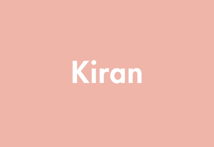 Kiran meaning
