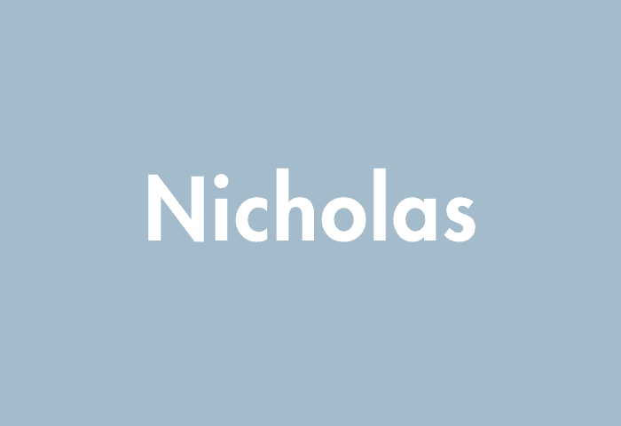 Nicholas meaning