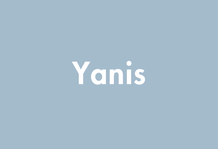 Yanis meaning