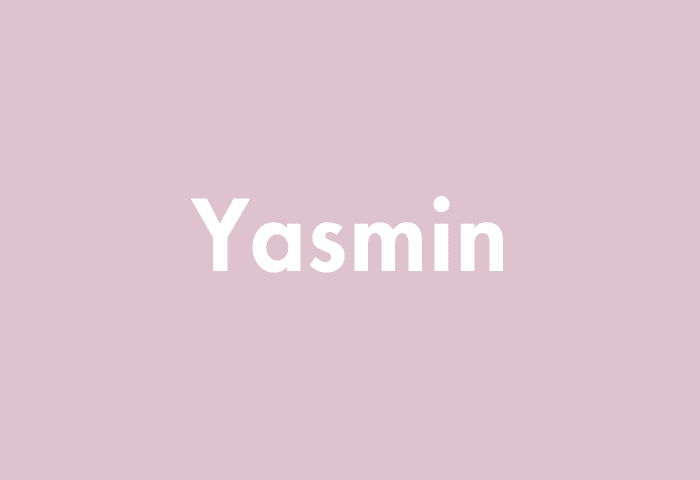 Yasmin meaning