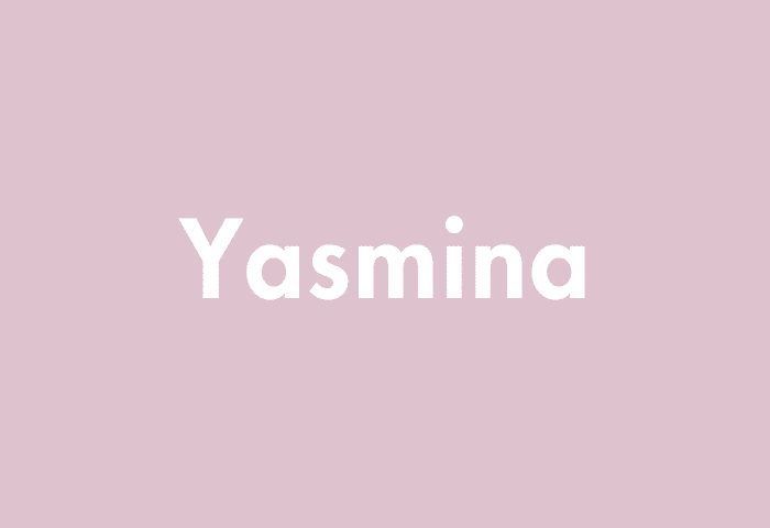 Yasmina meaning