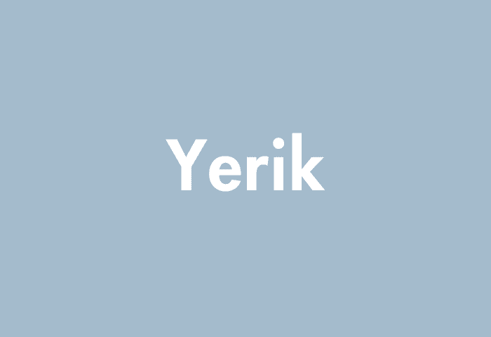 Yerik meaning