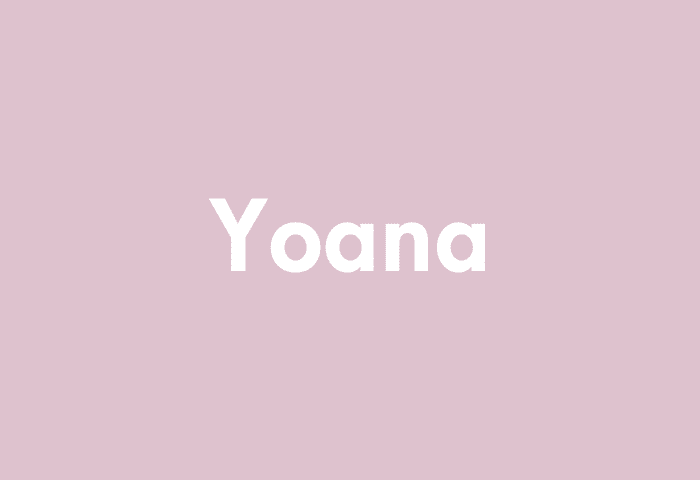 Yoana meaning