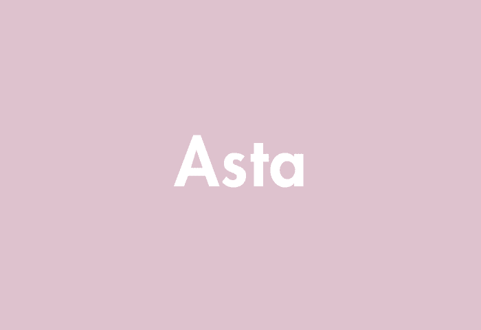 Asta meaning