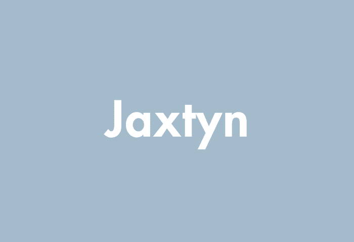Jaxtyn meaning