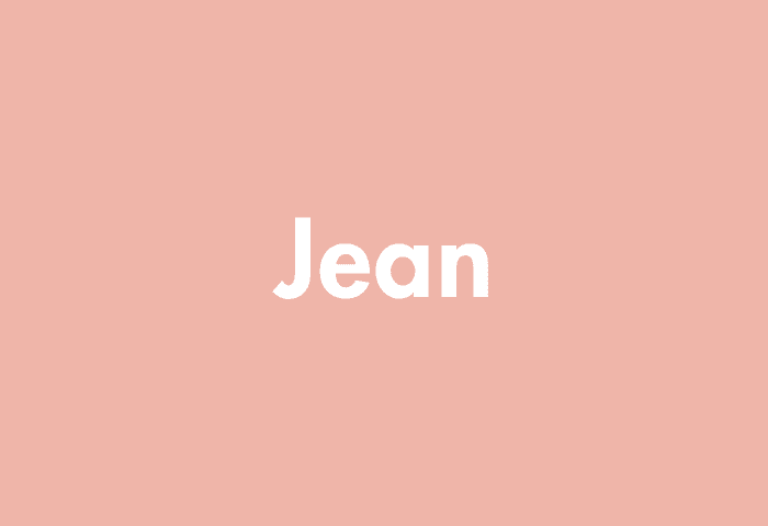 Jean meaning