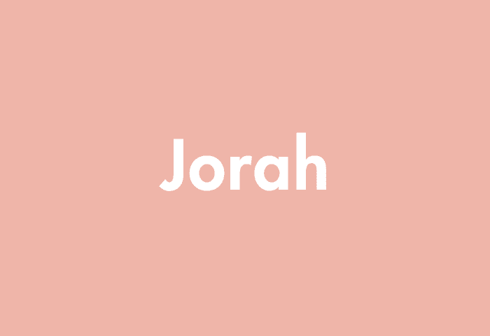 Jorah meaning