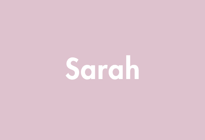 Sarah meaning