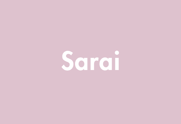 Sarai meaning