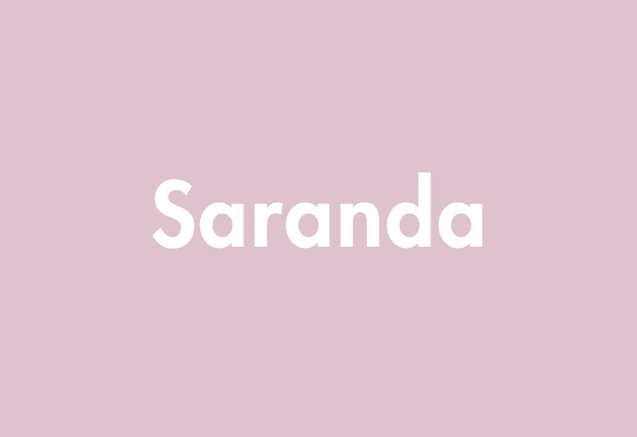 Saranda meaning