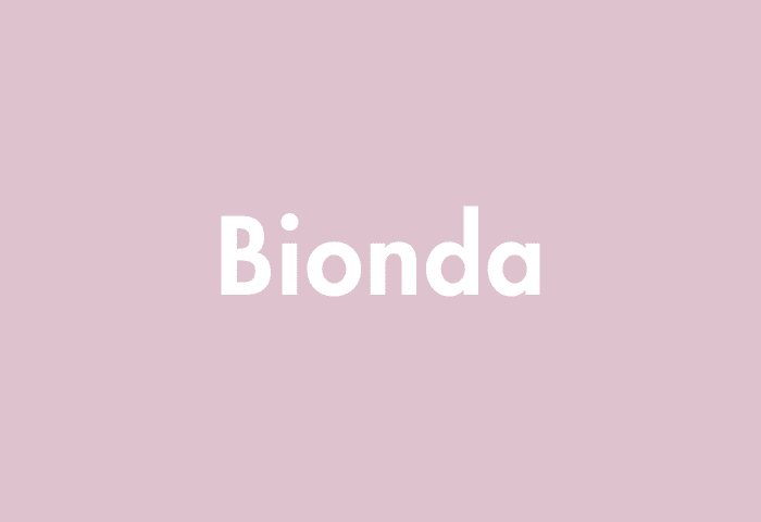 Bionda meaning