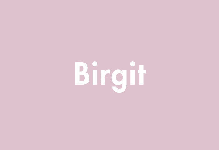 Birgit meaning