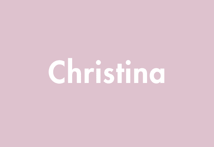 Christina meaning