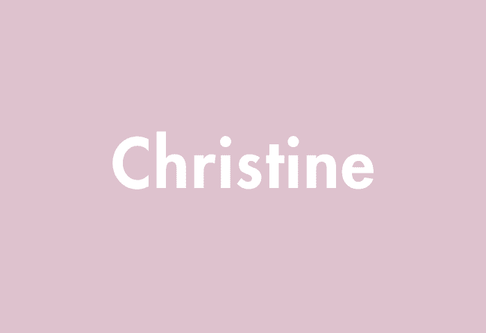 Christine meaning