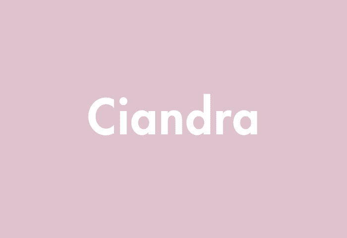 Ciandra meaning