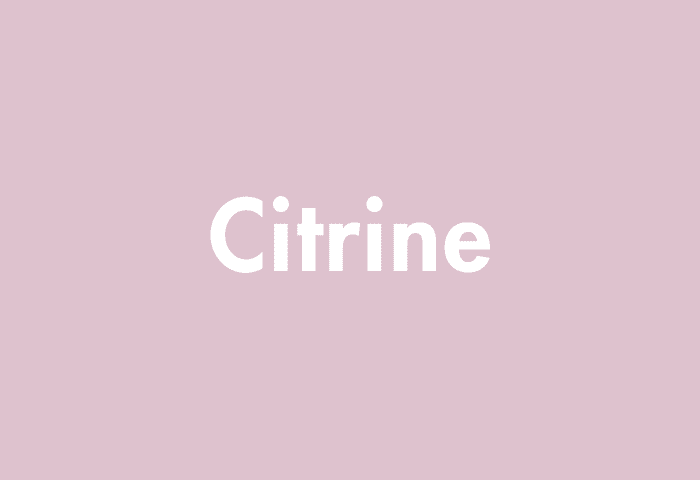 Citrine meaning