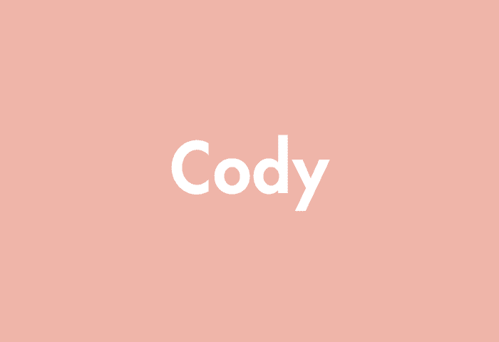 Cody meaning