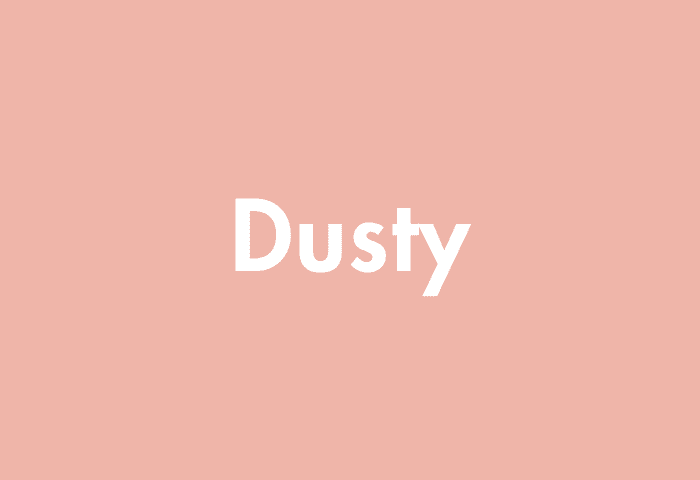 Dusty meaning