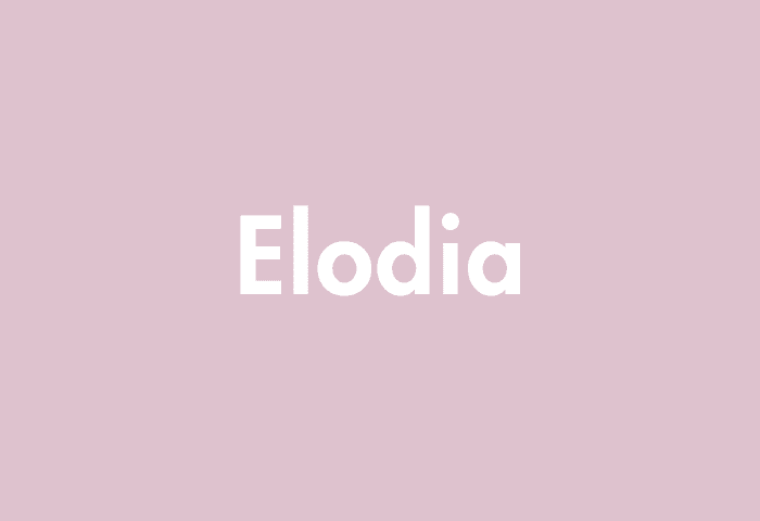 Elodia meaning