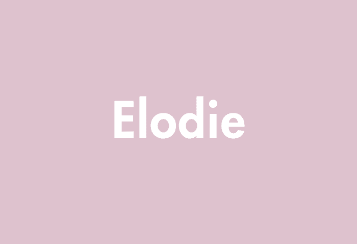 Elodie meaning