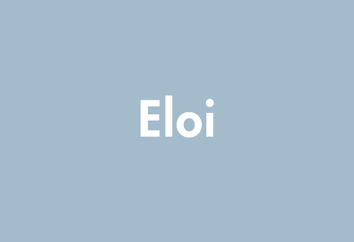 Eloi meaning