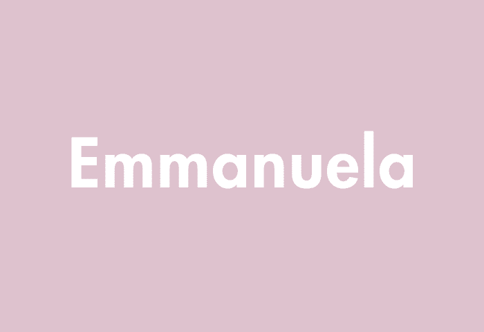 Emmanuela meaning