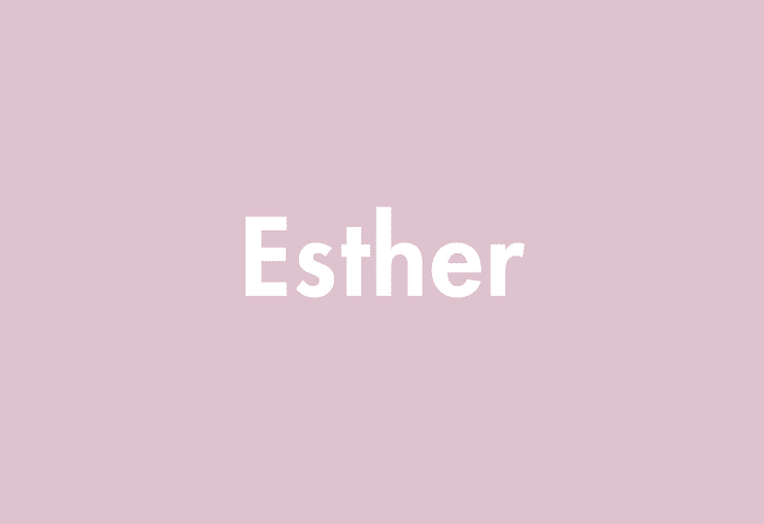Esther meaning