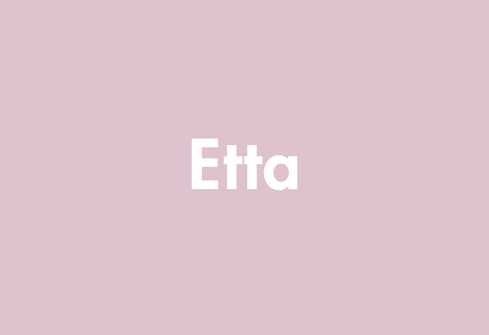 Etta meaning