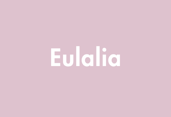 Eulalia meaning
