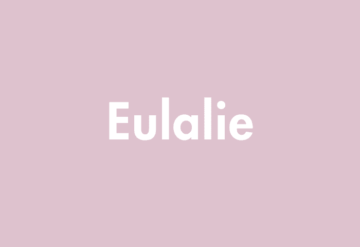 Eulalie meaning