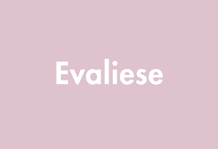 Evaliese meaning