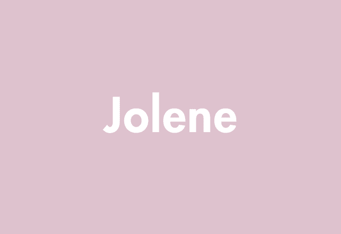 Jolene meaning