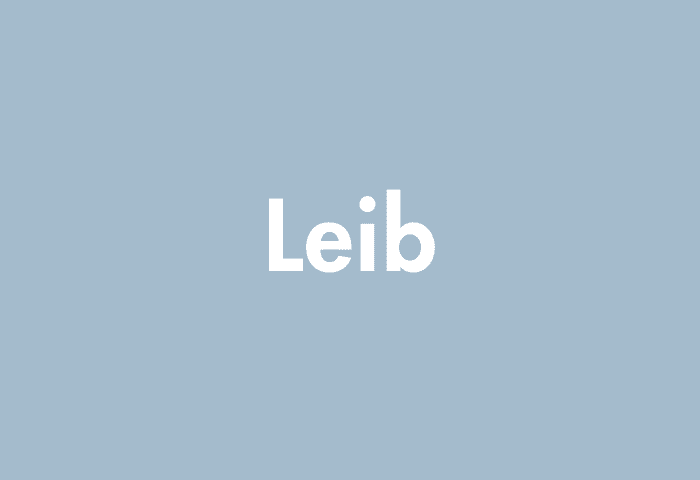 Leib meaning