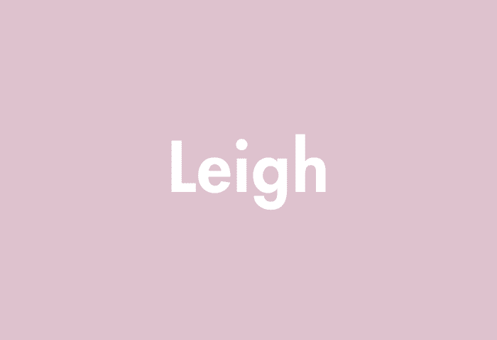 Leigh meaning
