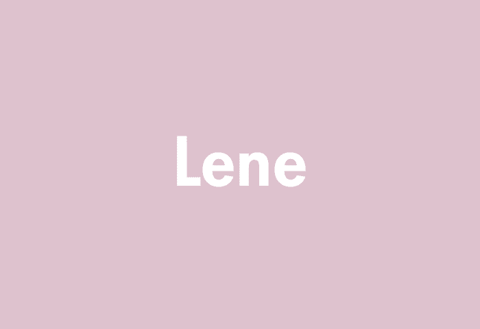 Lene meaning