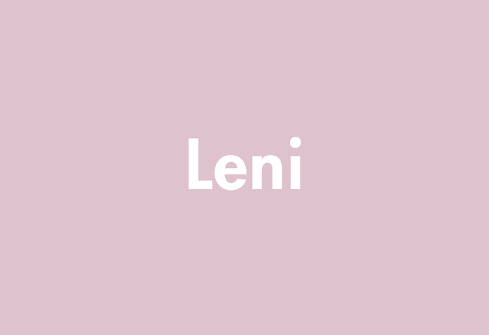 Leni meaning