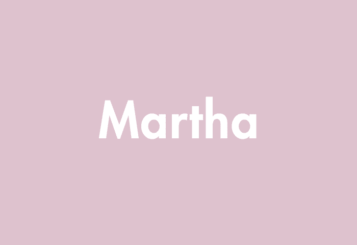 Martha meaning