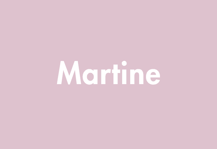 Martine meaning