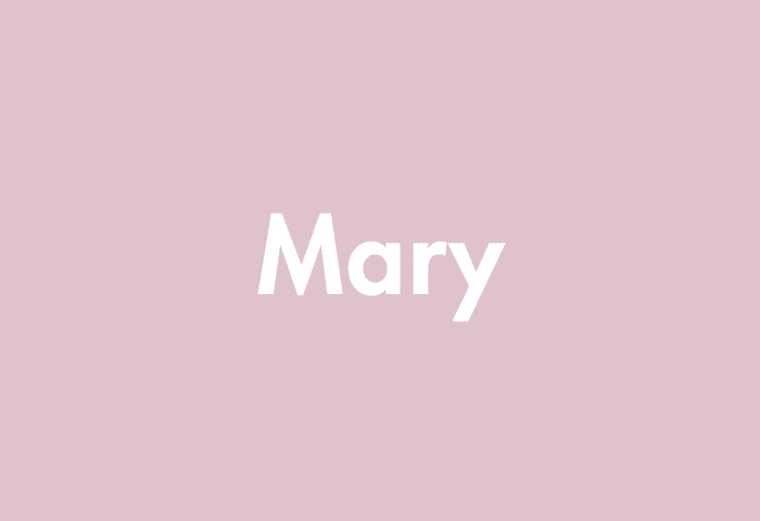 Mary meaning