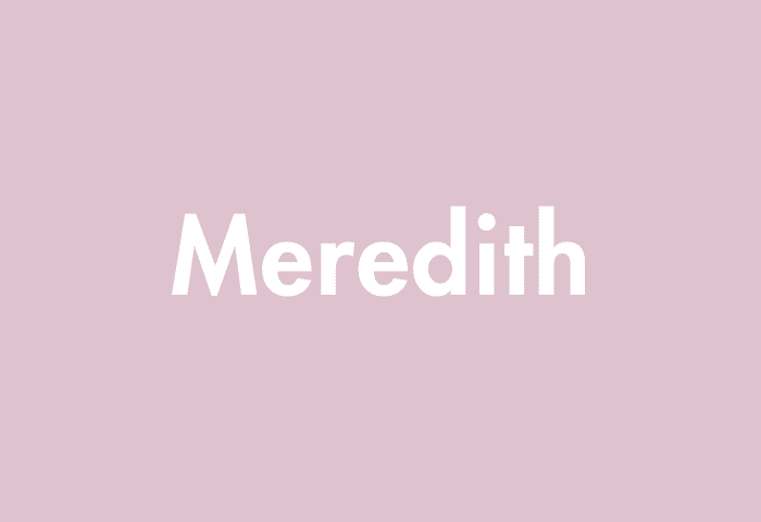 Meredith meaning