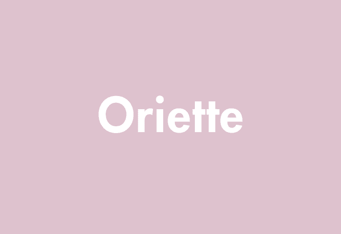 Oriette meaning