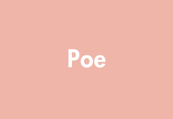 Poe meaning