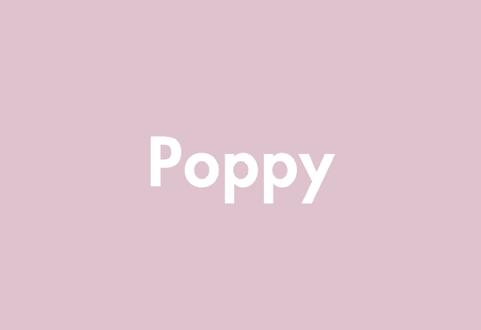 Poppy meaning