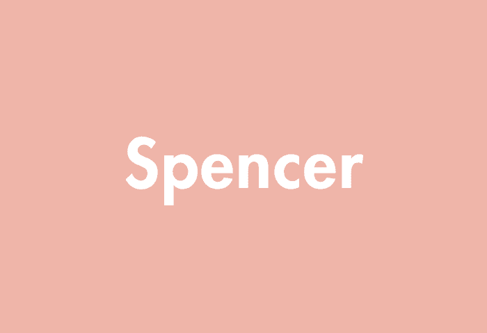 Spencer meaning