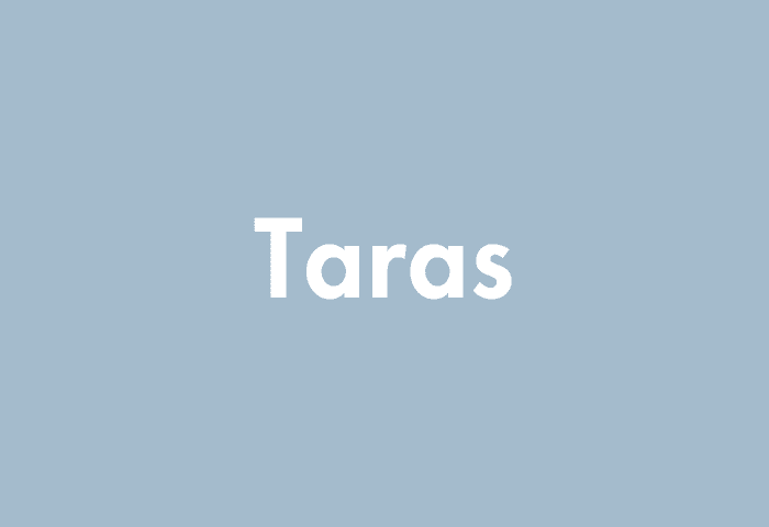 Taras meaning